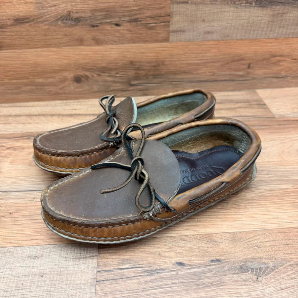 Quoddy Brown Women’s Size 5 Leather Lodge Moccasin Handsewn shoes